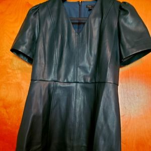 Ann Taylor Faux Leather Mini Dress